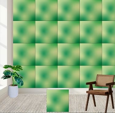 Green Abstract Gradient Ceramic Tile