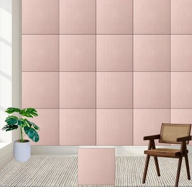 Modern Blush Pink Geometric Ceramic Tile