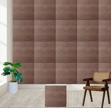 Rustic Brown Wood Grain - Realistic Wooden Ceramic Tile