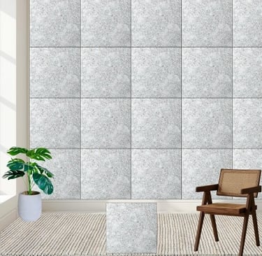 Sparkling White Terrazzo Ceramic Tile