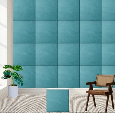 Turquoise Woven Texture - Modern & Stylish Ceramic Tile