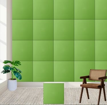 Vibrant Lime Green Solid Color Ceramic Tile