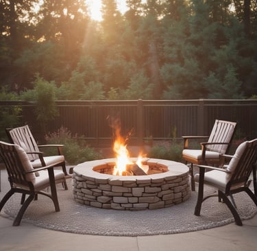 A serene forest scene representing the warmth of wood.