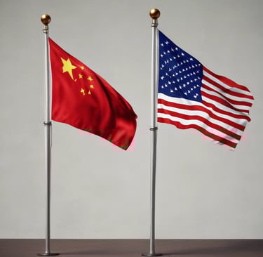 A blue background with the letter m in the middle of it