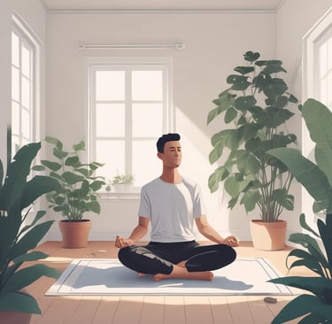 A spiritual altar is set up outdoors on a fluffy white surface with various crystals, a wooden board spelled 'ENERGIES' with wooden letters, tarot or oracle cards, a candle, and a bowl of pink Himalayan salt. Green foliage surrounds the setup, creating a serene and natural backdrop.