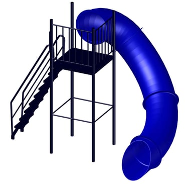 juego acuático pileta tobogán