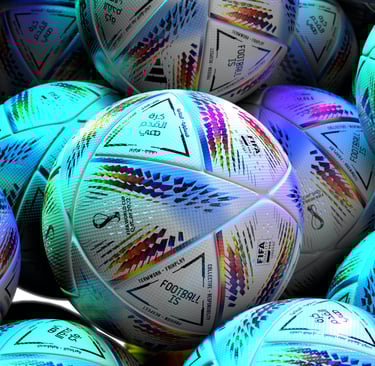 a bunch of balls of different colors and sizes of balls