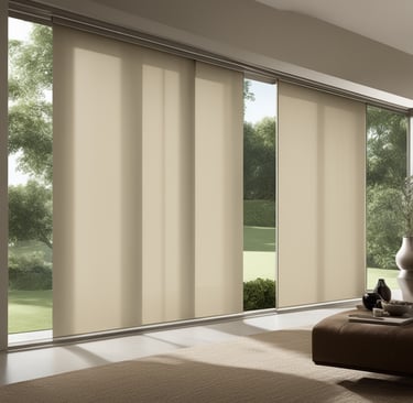 Šviesiai rudos širmos