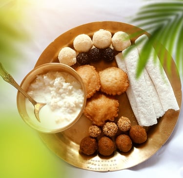 Plate of assamese food ; Buy assamese food online,buy assaemse sweets; bihu;bihu sweets