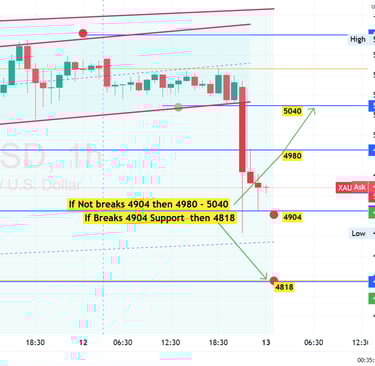 XAU/USD Gold Technical Analysis 13 Feb