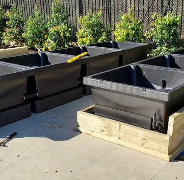 Installing rows of Foodcubes