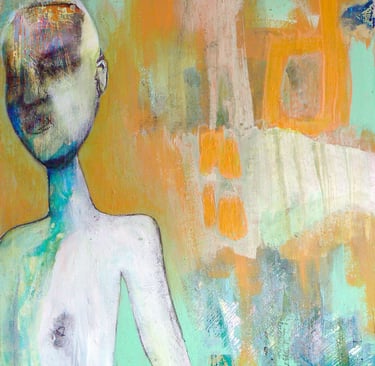 Mixed media painting by carolynne coulson