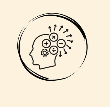 a person's head with gears coming out of a brain