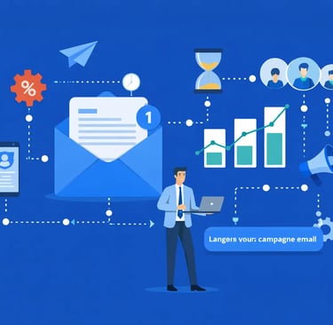 Illustration du marketing par e-mail automatisé pour la conversion et la fidélisation