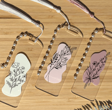 acrylic bookmarks