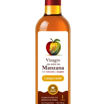 vinagre curcuma y jengibre