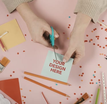 choosing materials for cards