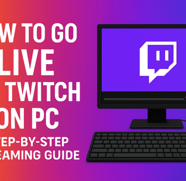 how to go live on twitch on pc
