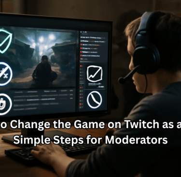 how to change the game on twitch as a mod: simple steps for moderators