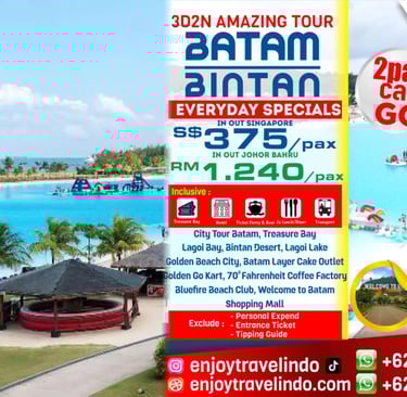 Bintan Tour, Lagoi Tour, Batam Bintan Tour, Bintan Escape Tour, Lagoi Resort Trip, Pekej Bintan Tour