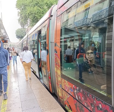 A Montpellier tram