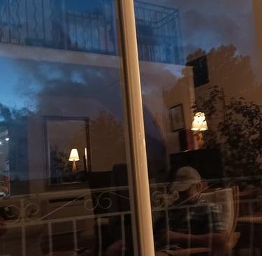 At night we get two images in one