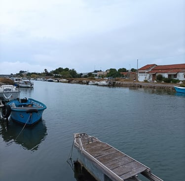 New mooring on the canal Rhone Sete