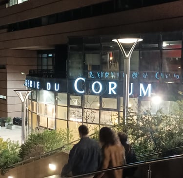 The Brasserie du Corum.