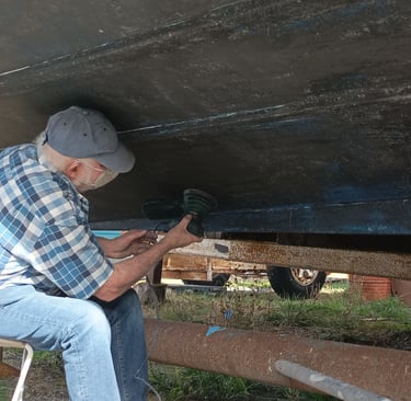 sanding....