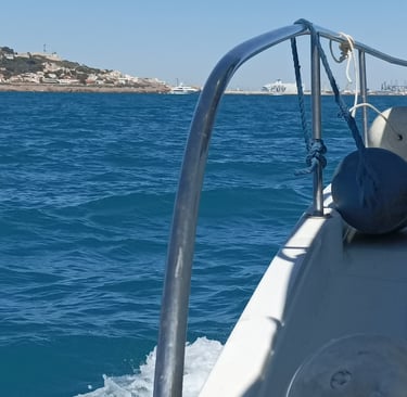 Approaching the port of Sète