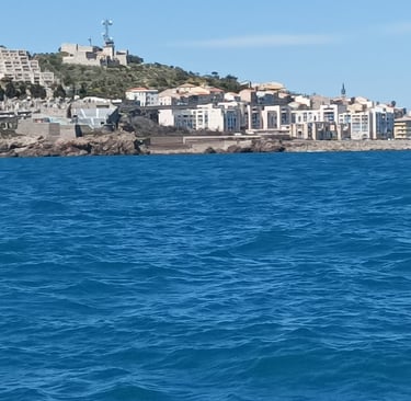 The headland at Sète with the Theatre de la Mer