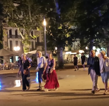 Concert goers return.