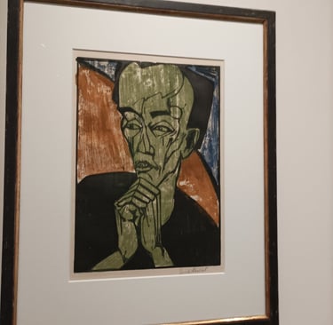 Male portrait: Erich Heckel