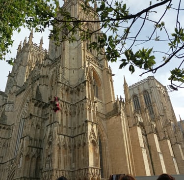York Minster ... follow the pink teddy !