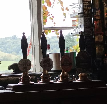 Beer engines at The Woolpack Inn