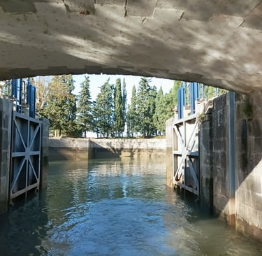 Leaving the round lock behind.