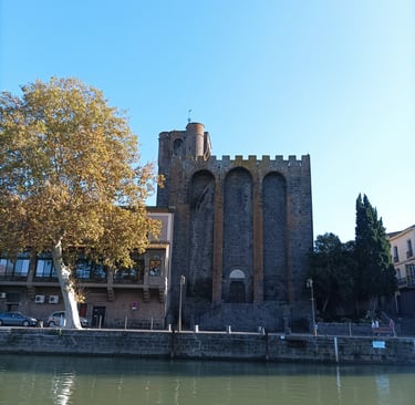 The black basalt Cathedral at Agde.