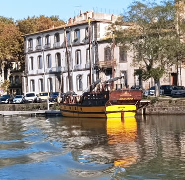 The banks of the Hérault at Agde