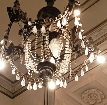 One of many Crystal Chandeliers