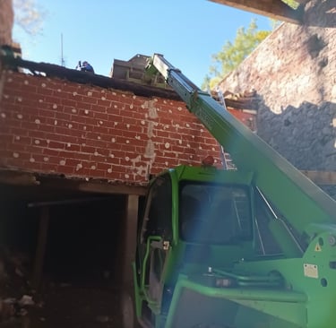 Restoration work has begun.