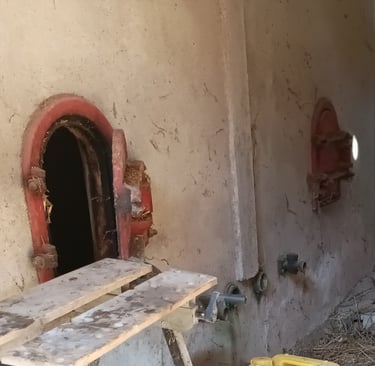 Cement wine storage tanks