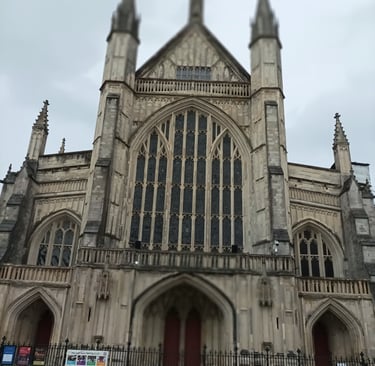 Entrance to Winchester Cathedral, England