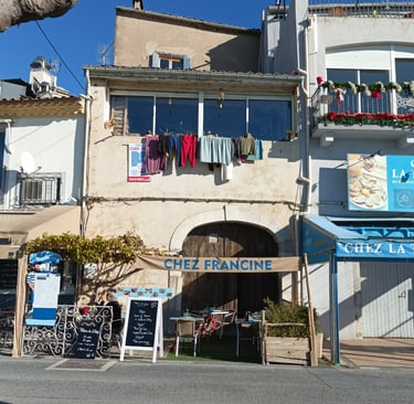 One of the many restaurants at Bouzigues.