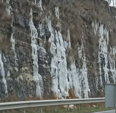 On the way into town