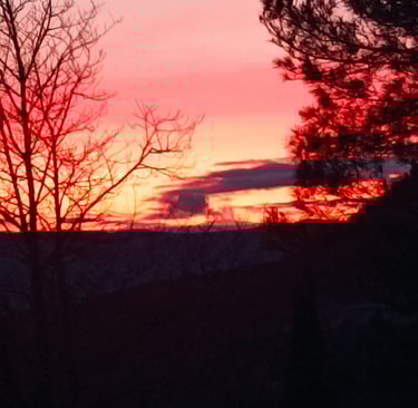 This Evening's Sun Set 