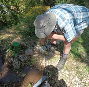 B. siphons up our escapees.