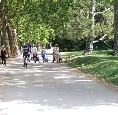 Some more people enjoy the park.