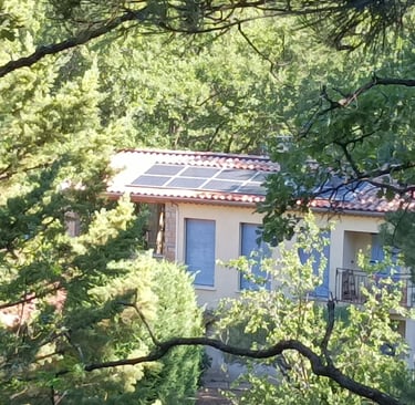 Solar Panels on neighbouring 'La Primelle.'