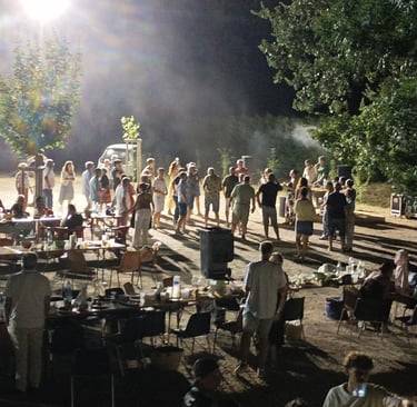 People stayed on to dance into the night.