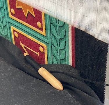 The rear view of the same carpet.